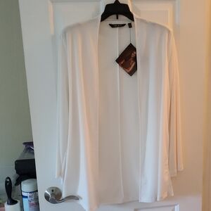 IMAN Classic White Cardigan